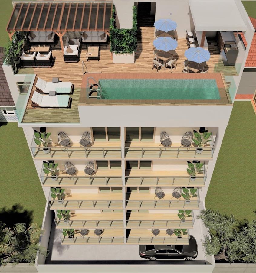 Córdoba Tower Mazatlán Rear Elevation