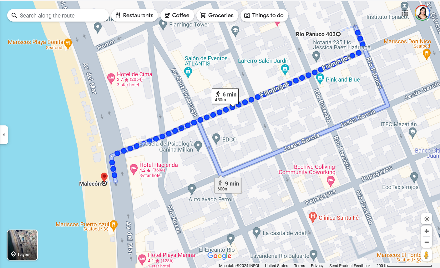 GOOGLE_MAP_Córdoba Tower Mazatlán (Río Pánuco 403, Colonia Palos Prietos, 82010 Mazatlán, Sin., Mexico)